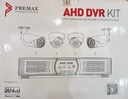 Kit 4 Caméras Analogique Premax AHD DVR 2MP bon prix Douala Cameroun