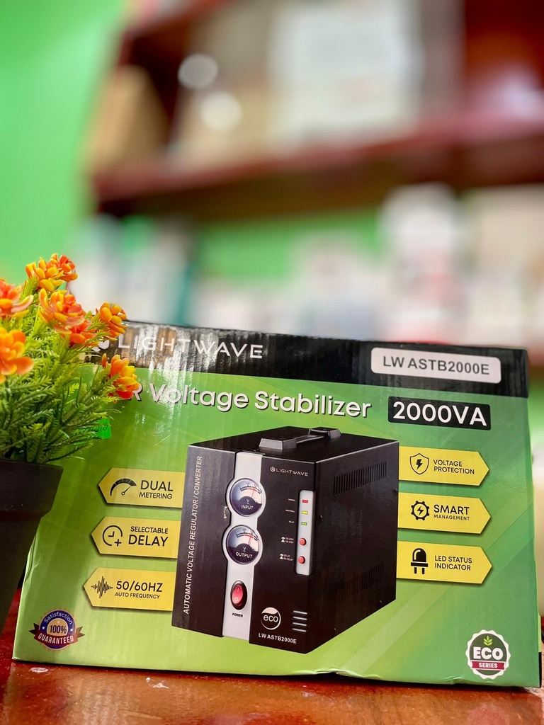 Regulateur de Tension Light Wave 2000VA, bon prix Douala Cameroun