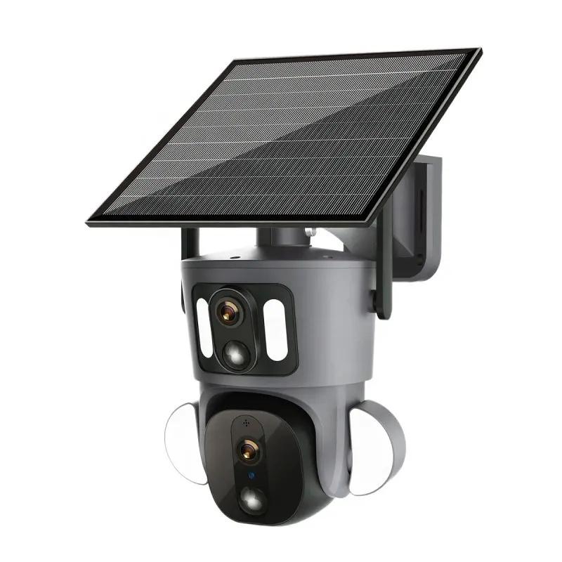 Dual Lens Solar PTZ Camera, bon prix Douala Cameroun