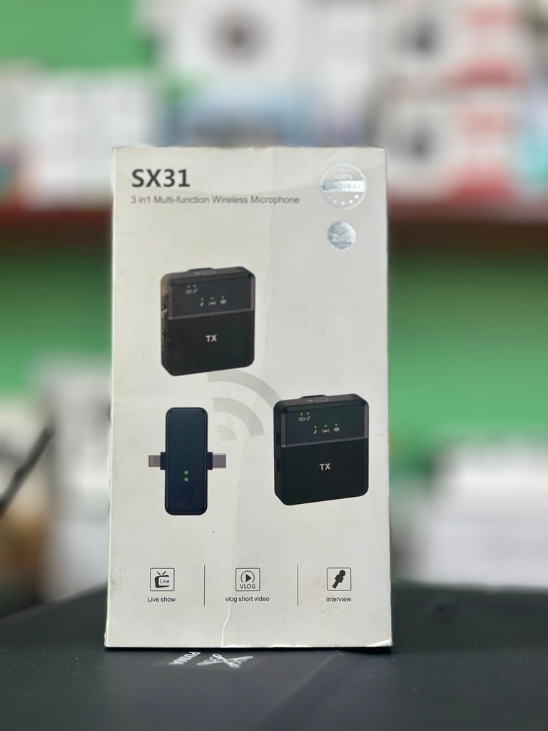 Wireless Microphone SX31 3 en 1, bon prix Douala Cameroun