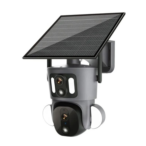 Dual Lens Solar PTZ Camera, bon prix Douala Cameroun